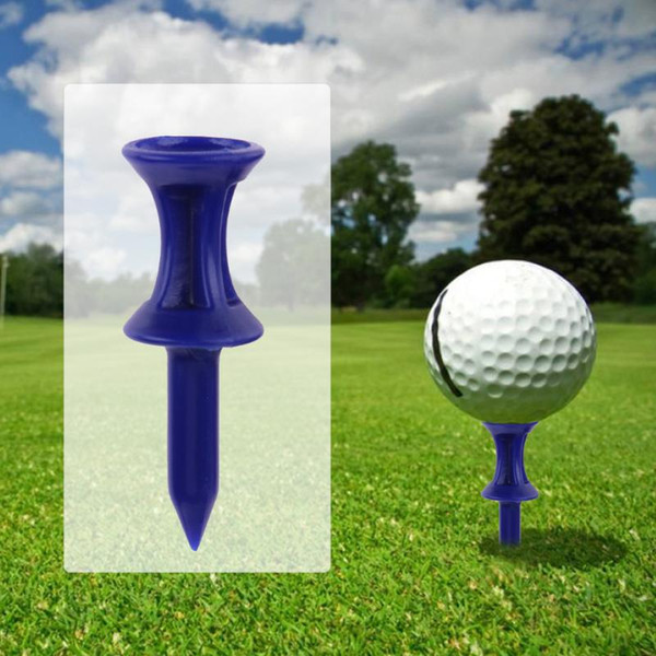 100pcs Golf Tees Plastic Golf Nail Limit Pin Outdoor Sport Gadget Blue 36mm Length Tees for Golf Training Aids Accessories