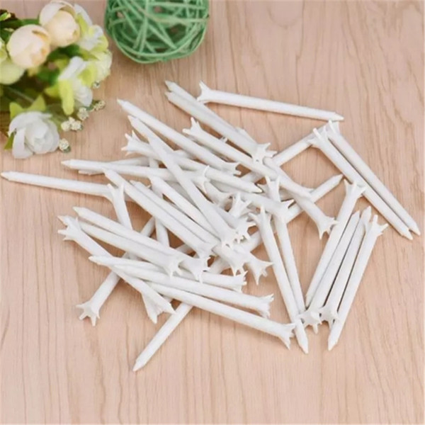 100Pcs 70mm White Plastic Claw Shape Golf Tees free shipping 2018103008