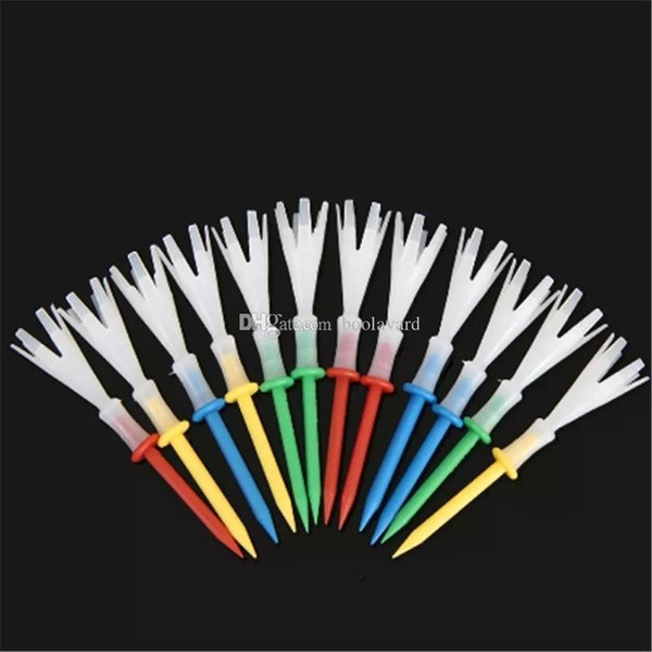 12pcs/lot Multi Color Plastic Golf Tees 3 1/4 inch Golf Tees 3.25'' Tee 4 Yards Gonkux Golf Accessories 2018103013