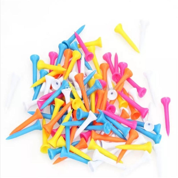 100Pcs Mixed Color Plastic 42mm(1 2/3 inch) Plastic Golf Equipment Rubber Cushion for Beginner Training Practice Accessory 2018102618