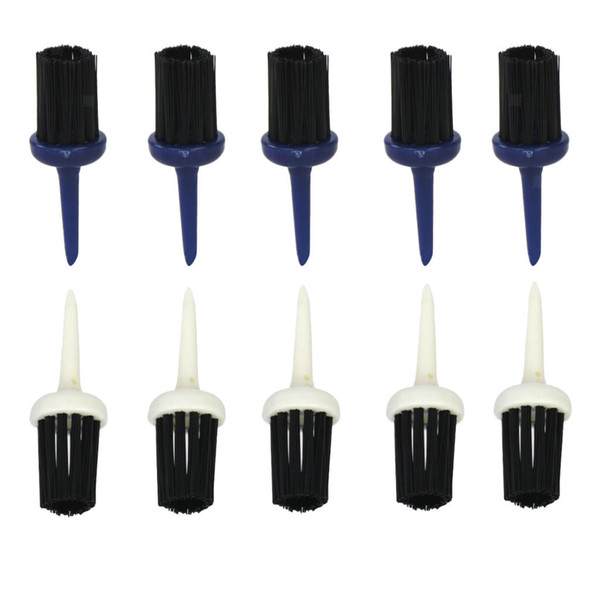 brand new high quality 5.7cm long Durable Lightweight Plastic Bristles Golf Brush Tees Bristle Tee