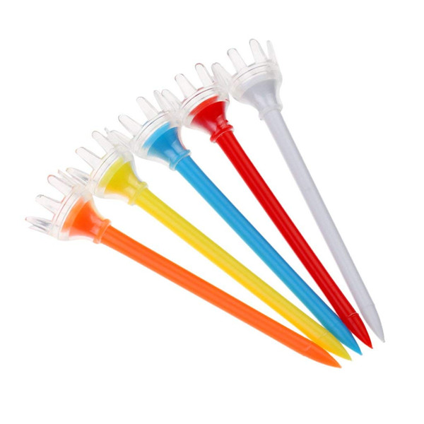 1000 pieces 50mm 2 inch long New crown claw plastic Golf Tees many color for options