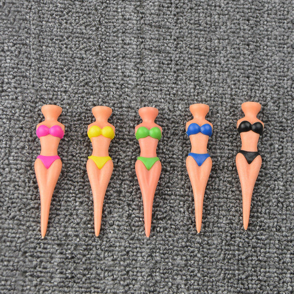 Brand new 76mm 7.6cm height Novelty Plastic bikini sexy girl Golf Tees ladies golf tees