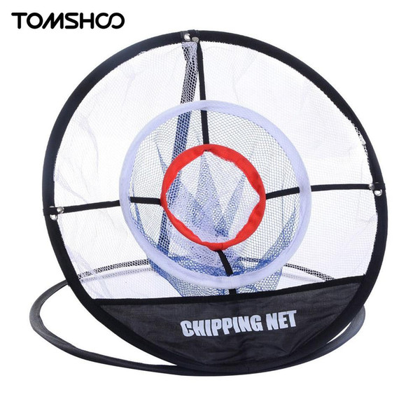 Portable Pop up Golf Chipping Pitching Practice Net Training Aid Tool Metal Memory Storage Easy Foldable with Carry Bag TOMSHOO