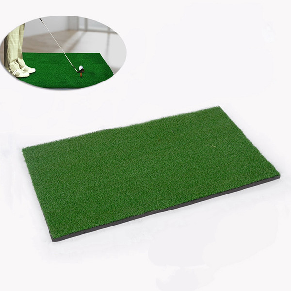 Wholesale- 1 Piece Backyard Golf Mat Golf Training Aids Hitting Pad Practice Rubber Grass Mat Grassroots Green 60x30cm Drop Shipping