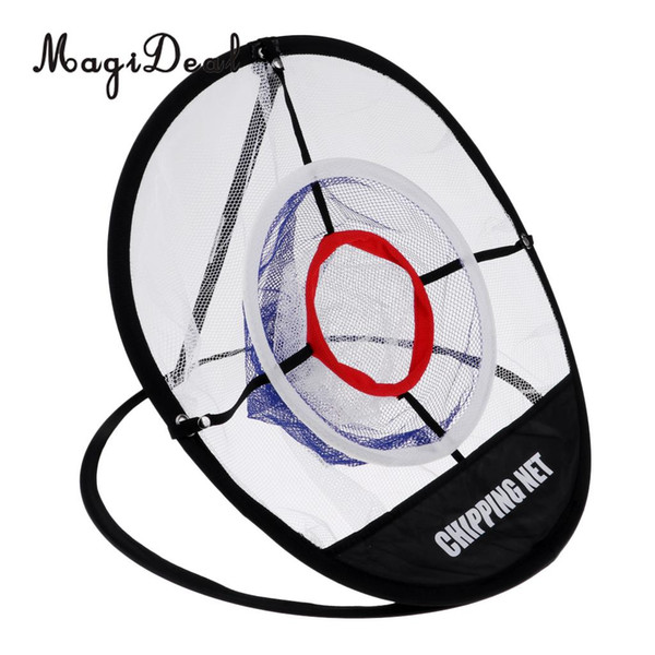 Foldable Golf Training Chipping Carrying Net Practice Hitting Aid Tool Accessories for Indoor Outdoor use with Storage Bag