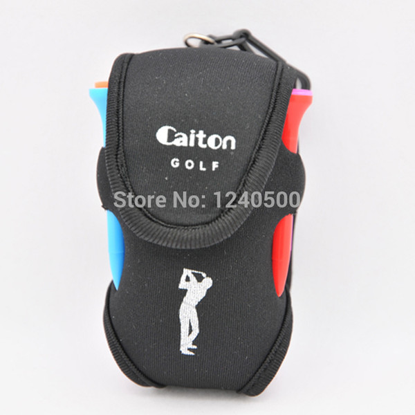 Free Shipping Black Golf Bag Golf ball small waist pack small bags, can hold two balls accessories, ball, tees