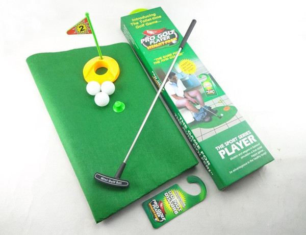 exotic leisure sports good quality potty putter toilet golf game Mini golf set toilet golf putting green