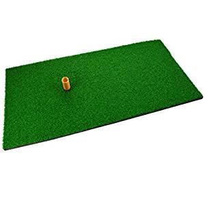 30cm x 90cm Golf Practice Hitting Mat with a Rubber Tee made by Woven nylon turf