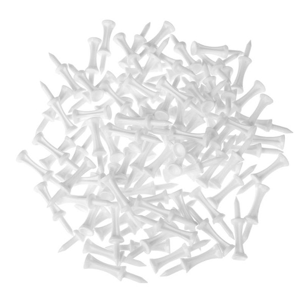 100pcs White Plastic Golf Tees Golf Nail Limit Pin Outdoor Sport Golfer Aid Tool Accessory