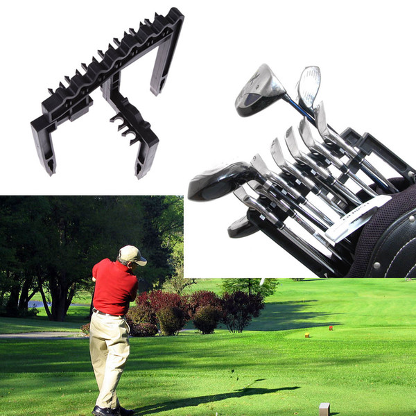 Golf 9 Iron Club Holder Goft Rod Rack Fit for Any Size of Golf Clubs Golf Training Aids Outdoor Accessories