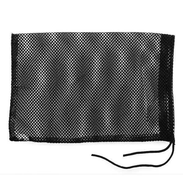 Black Nylon Mesh Bag Pouch Golf Tennis 48 Balls Carrying Holder Hold Ball Storage Training Aid Durable