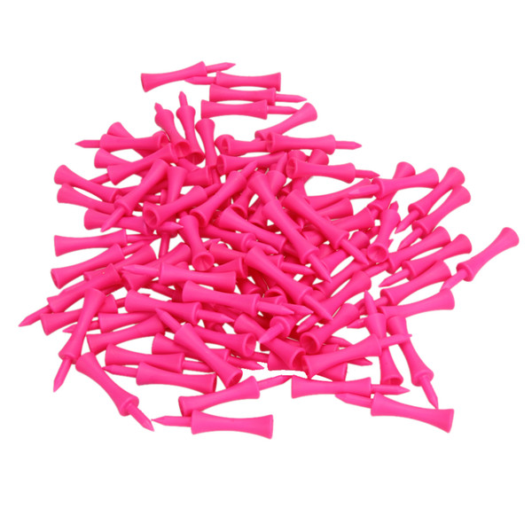 golf accessories New 100Pcs/Lot Pink Plastic Castle Step Grad Golf Tees up Height 39mm Golfer Training Aid Tool Accessories Wholesale