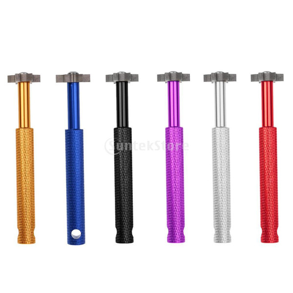 Wholesale- Golf Clubs Iron Wedge U & V Square Groove Sharpener Cleaner Cleaning Tool with 6 Heads 12cm