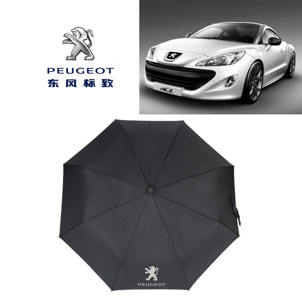 Peugeot Logo Sun Umbrella Outdoor Sun Protection Automatic Three-fold Umbrella Fashion Golf Designer Umbrella Free Shipping