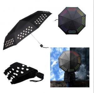 Raindrops Colour Changing Umbrellas Gradient Rainbow Changing Color When Water Encounters Outdoor Travel Rain Umbrellas OOA6147