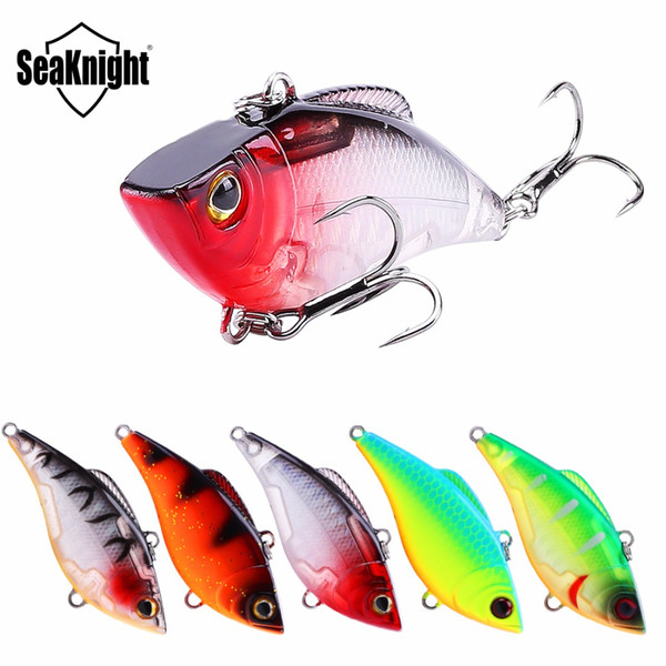 Seaknight Vib Hard Baits 6Cm 9.5G Fishing Lure Set 5Pcs/lot Sinking Vibration Plastic Vib Artificial Hard Bait Fishing Bait