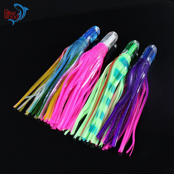 4Colors 30Cm 130G Marlin Tuna Mahi Dolphin Durado Wahoo Resin Head Trolling Skirts Lure Big Game Trolling Fishing Bait soft