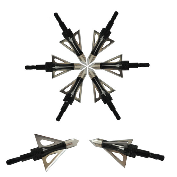 3PCS Linkboy Archery 100GR Broadheads Arrowhead 3 Fixed Blades Arrow Tips Points for compound traditional Bow Hunting