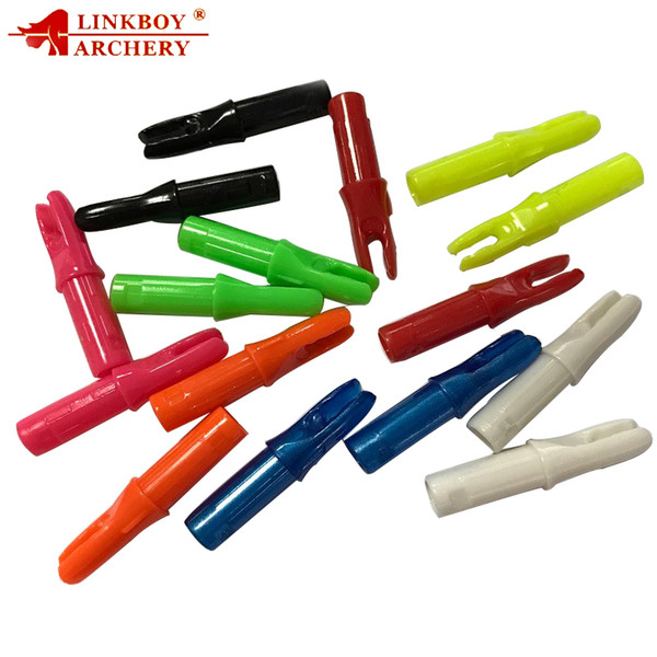 60pcs Linkboy Archery ID6.2mm Bohning Internal Arrow Nocks for Carbon Arrows ID6.2mm Shaft Archery Hunting Bow Accessories