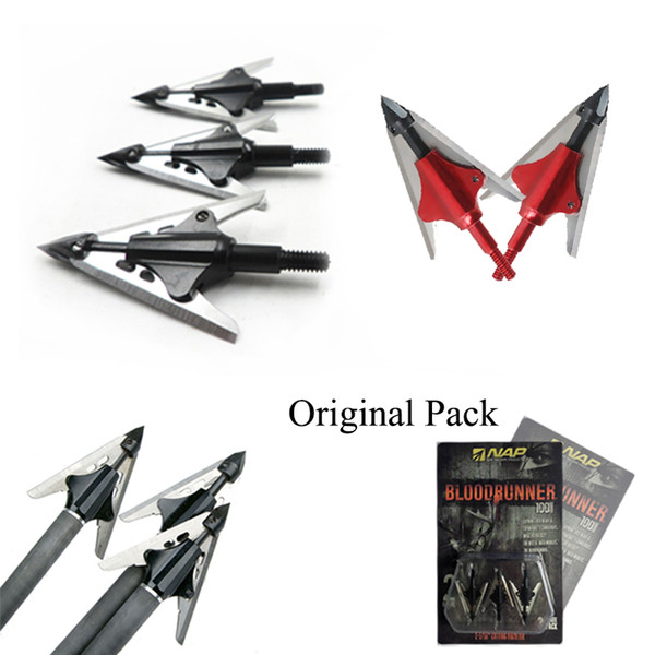 Linkboy Archery 3Pcs Ramcat Broadhead 100gr 3blade Arrowheads Orignal Pack For Compound Bow And Recurve Bow Hunting Shooting