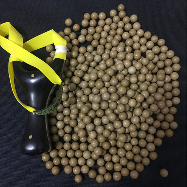 500pcs/lot 9 10mm Safety Mud Pills Ball And Hard Clay Ball Bullet Outdoor Hunting Slingshot Dedicated Environmental Marbles Slingshot Bullet