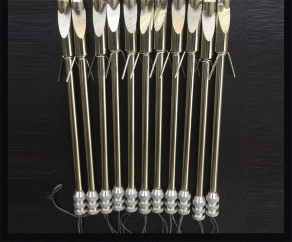 ​10 pcs Stainless steel Archery Hunting Bolt Silver Bow Fishing Slingshot Arrow Head Free Ship