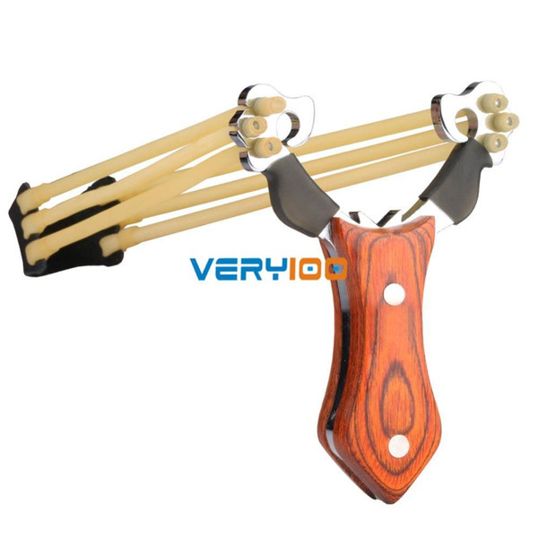 High Power Slingshot Wood Handle Quality Steel Pro Hunting Sling Catapult New Free Shipping! order<$18no track