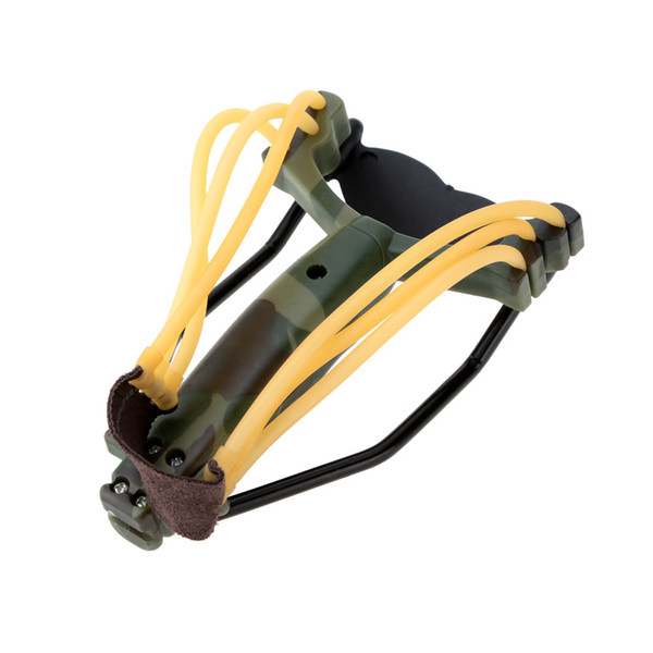 Hot Outdoor Powerful Sling Shot Folding Wrist Adult Slingshot Camouflage Hunting Slingshot Catapult for Marble Games Hunting order<$18no tra