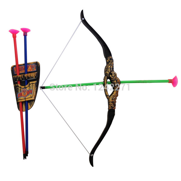 Outdoor Shooting Sports Toy Bow and arrow Toy Set Plastic toys for Children Kids outdoor fun toys