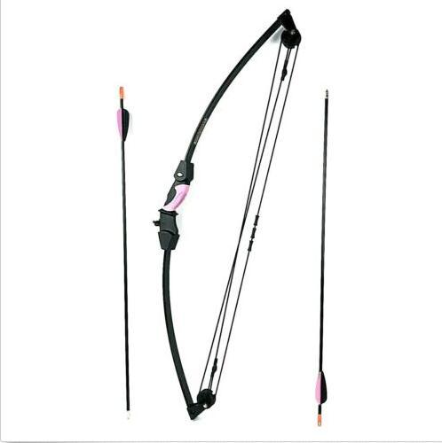 Barnett Lil Banshee Girls Youth Bow and Arrows Black Pink Archery Outdoor Sports