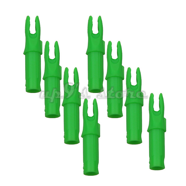 100 pcs Green Archery arrow nock internal For shaft Inner Diameter 6.2mm