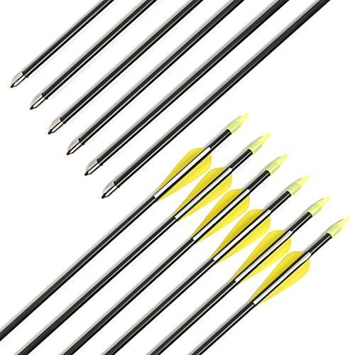 Fiberglass Arrows Archery 30 Inch Target Shooting Practice Arrows Recurve Bows Suitable