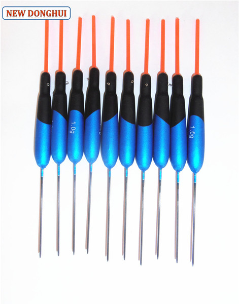 Wholesale- Newdonghui 10pcs/Lot Blue Color Fishing Float Fishing Bobber 1.0G Buoyancy Oem Factory Store 210057