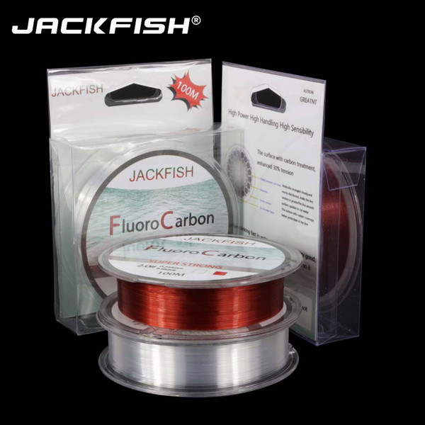 100M Fluorocarbon Fishing Line red/clear two colors 4-32LB Carbon Fiber Leader Line fly fishing line pesca