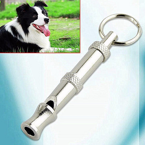 Free shipping worldwide 2015 hot 1pcs Pet with Keychain Training Adjustable Whistle Sound Whistle for Dog Newest