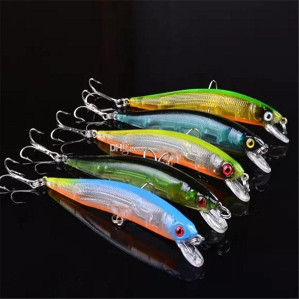 10CM Classic Lures Plastic Hard Bait Bionic Lures Fishing Gear 5 Colors Fishing Hooks Fishing Lures Hot Sale aa305-312 2018031304