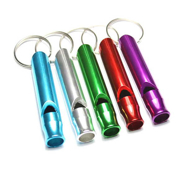 Creative Calls Aluminum Whistle For Outdoor Help Lifesaving Whistle Survival Beautiful Gifts Colorful Travelling Tools Hot Sale