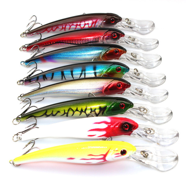 8 Piece Sea Trolling Big Lure Minnow Fishing 29g 16.5CM Plastic Hard Lure Fishing Tackle 2# Hooks Isca Artificial Bait Minnow