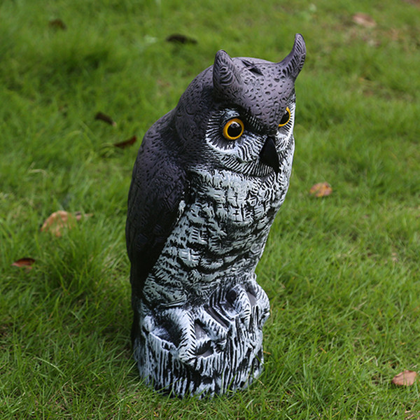 HZYEYO Hunting Small Owl Decoy Outdoor Hunt Goods Decoy Plastic Garden Decoration Ornaments 1 pcs 40cm*18cm ,DY-007