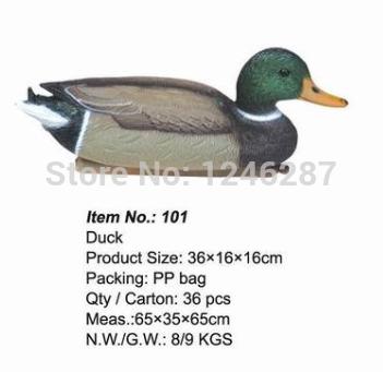 Wholesale-1PC item no.101 Duck Outdoor Hunting Decoy Plastic Garden Decoration Ornaments Sports Entertainment Wholesale and Retail