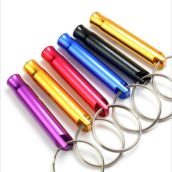 300pcs outdoor multifunctional aluminum whistle clump Survival rescue whistle Calls Children gifts Sports training supplies free shipping