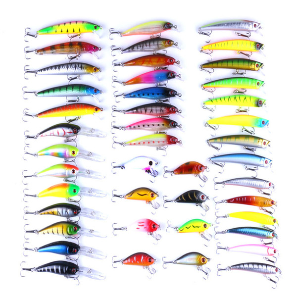 Outdoor Mixed Fishing Lure Set Hard Bait Artificial Lure Kit Wobblers Fly Fishing Lures Crankbait Fishing Tools