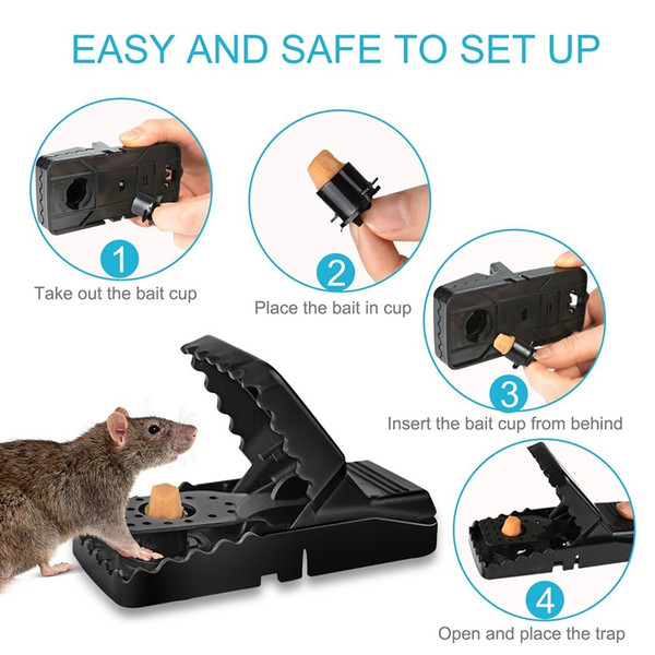 High Qulity Reusable Rat Catching Mice Mouse Trap Mousetrap Bait Snap Spring Rodent Catcher Pest Control