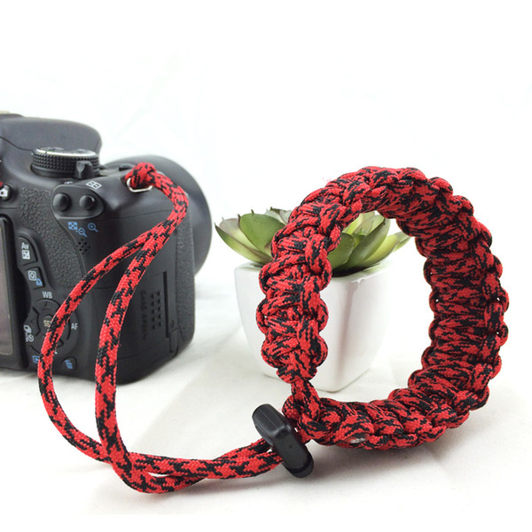 Digital Camera Wrist Hand Strap Grip Outdoor Survival Paracord Bracelet for Nikon Canon Sony Pentax Minolta Panasonic SLR DSLR