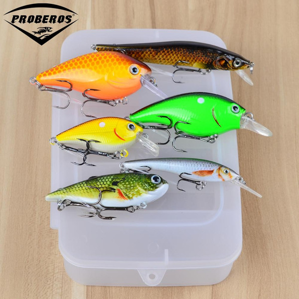 1pc-6pc/Box PRO BEROS Brand High Quality Fishing lure Mixed Size Fishaing bait 6#-10# high carbon steel hook fishing tackle