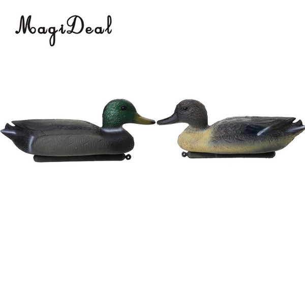 MagiDeal Durable Fishing Hunting Duck Decoy Plastic Drake Floating Keel Floating Keel for Outdoor Camping Tactical Accessories