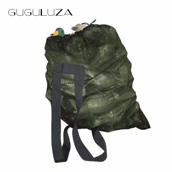 GUGULUZA Duck Decoys Bag With Shoulder Straps Mesh Backpack Decoy Bags Pigeon/Dove Carry Decoys Green