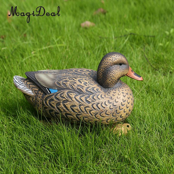 MagiDeal Floating Plastic Mallard Duck Hunting Decoy Fishing Lure Bait Garden Decoration tackle Duck Durable Equipment Accessory