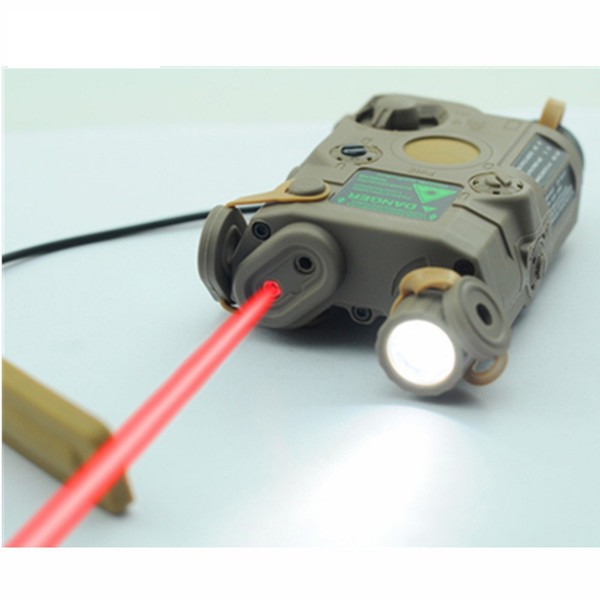 Hunting Flashlight AN-PEQ-15 Upgrade Version Tactical LED White Light + Red Laser With IR Lenses For Hunting Shooting